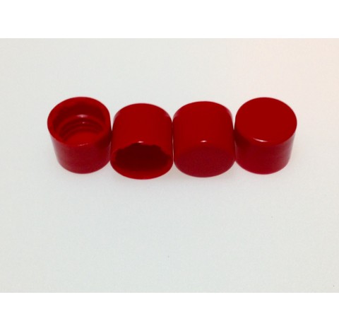 Capsule Europa 4 en polypropylene rouge nu bague EUR4