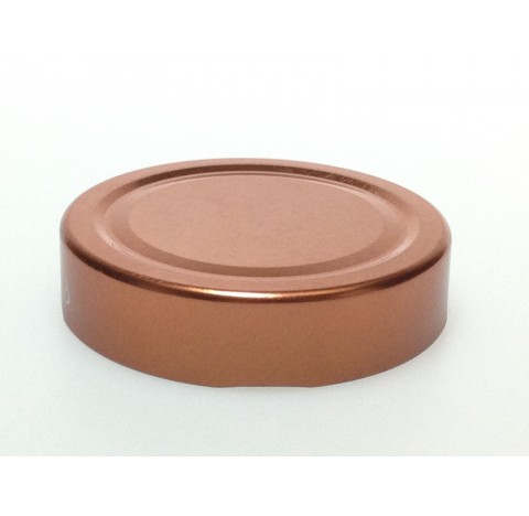 Capsule sterilisable cuivre deep avec flip panel, bague TO 70, Twist off