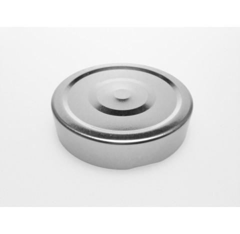 Capsule pasteurisable metal argent brillant deep, bague TO70, Twist off
