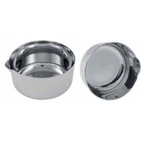 Capsule a fond plat a paroi renforcee en platine / iridium 97/3, 500 ml diametre interne 130 mm haut