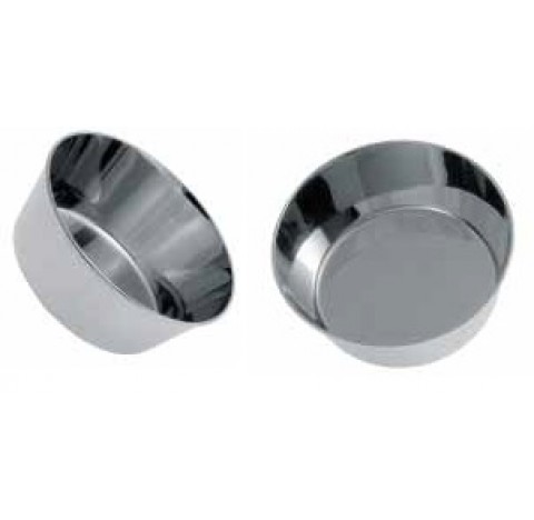 Capsule a vin fond plat a paroi renforcee en platine / or 95/5, 75 ml diametre interne 85B mm hauteu