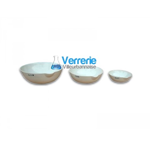 Capsule porcelaine fond rond 35ml diametre 60mm hauteur 25mm  condtionnement de 10 pieces