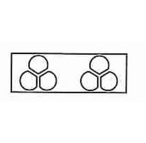 Cartes filtres 2 x 3 places(100 pcs) Hettich