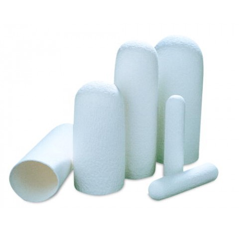 Cartouche d'extraction de soxhlet en cellulose,diametre 25 mm longueur 60 mm epaisseur 1,5 mm, 25 ca