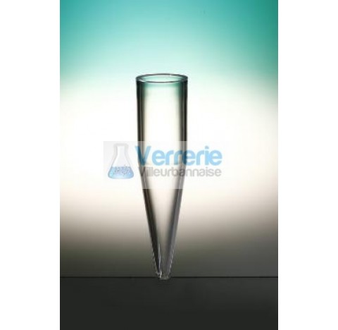 Tube fond conique 10ml Polystyrene naturel hauteur 8 CC21-01