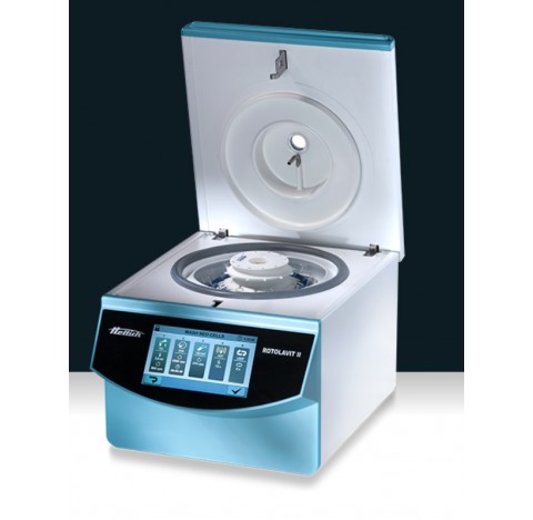 Centrifugeuse ROTOLAVIT II 25 tubes de 5 ml, vitesse maxi 3500 rpm, ACR : 1483, dimensions 280x330x4