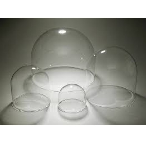 Cloche en verre  Diametre 170 mm externe hauteur 190 mm ep 5 sans bouton cloche de decoration en ver