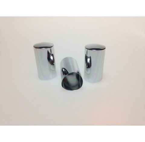 Coiffe triangulaire aluminium brillant bague FEA20 top bombe hauteur 37 mm