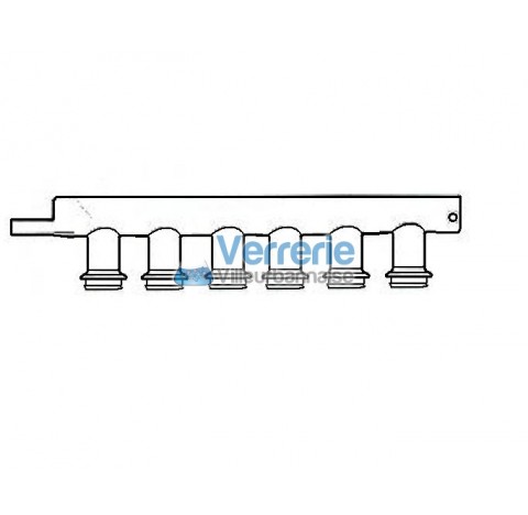 Collecteur de fumee 6 postes pour tube a mineraliser Type Buchi ou autre