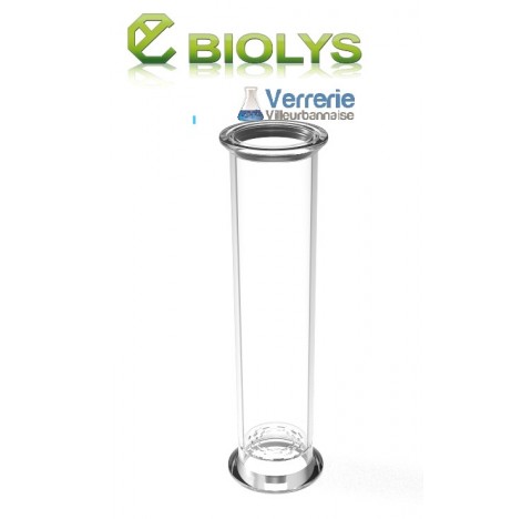 Colonne de distillation en verre  2x DN100 longueur 500 mm avec grille verre intérieur
