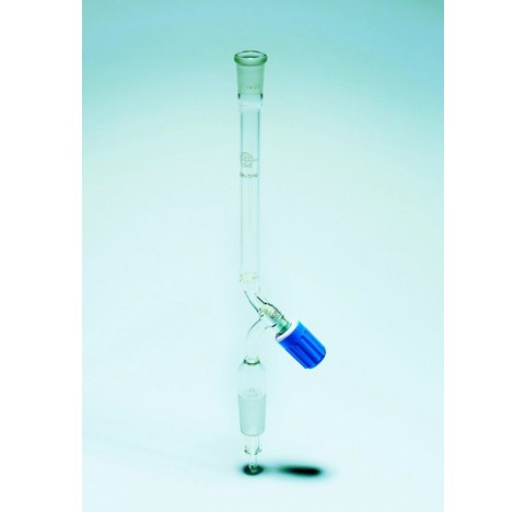 Colonne chromatographie avec robinet Rotaflo+CN14/23-19/26 L100