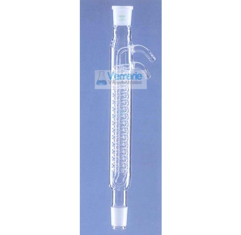 Refrigerant / condenseur a serpentin de Dimroth longueur utile 400 mm rodages male et femelle 29/32 