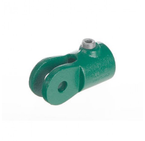 Connecteur pivotant sur barre diam 26,9 mm sur le bout en acier trempe