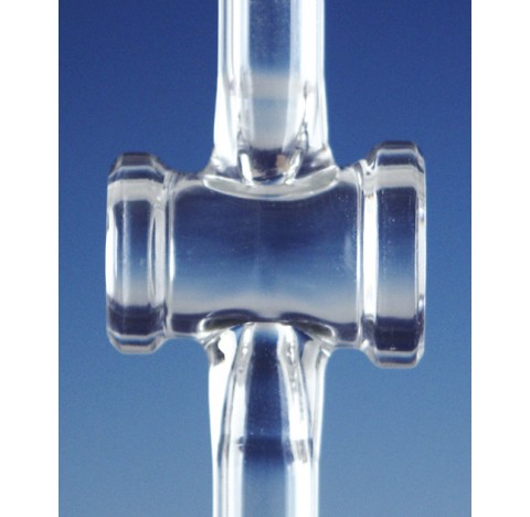 Robinet a une voie DURAN, rode et poli, sans cle, Trou 1.5 mm, NS 10
