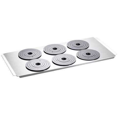 Couvercle pour bain marie PURA22 avec 6 ouvertures , diametre 115 mm avec anneaux
