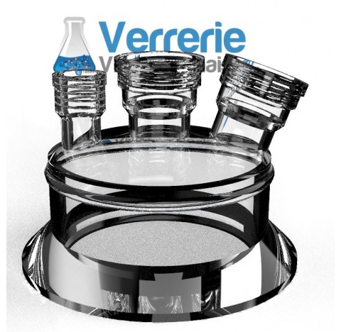 Couvercle DN100 Schott Torion 14 mm central, un torion 14 mm droit et un torion 8 mm droit