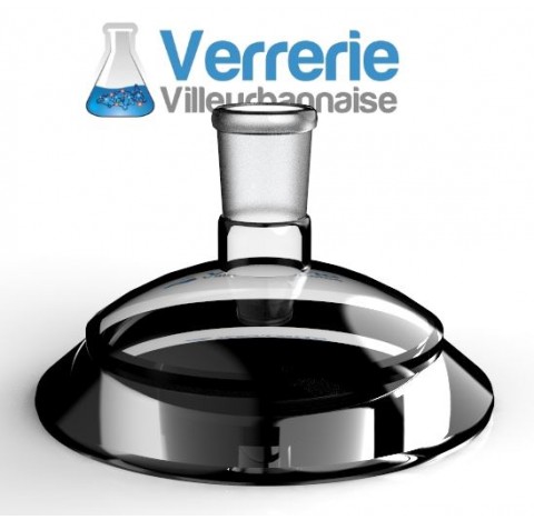 Couvercle de réacteur DN100 Schott avec un rodage central 24/29 Hauteur :125 mm