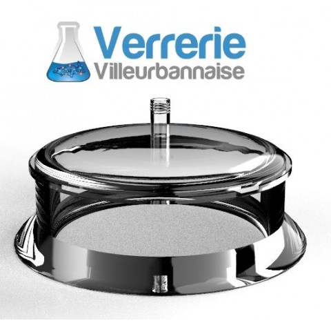 Couvercle DN150 Pression maximum 1 bars avec unrodage central 34/35 rodaviss, un SVL30 droit, un rod