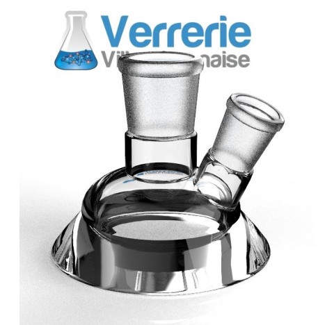 Couvercle DN 60 avec un rodage central 29/32 rodage incline :1 x 19/26 Hauteur :125 mm Pression maxi
