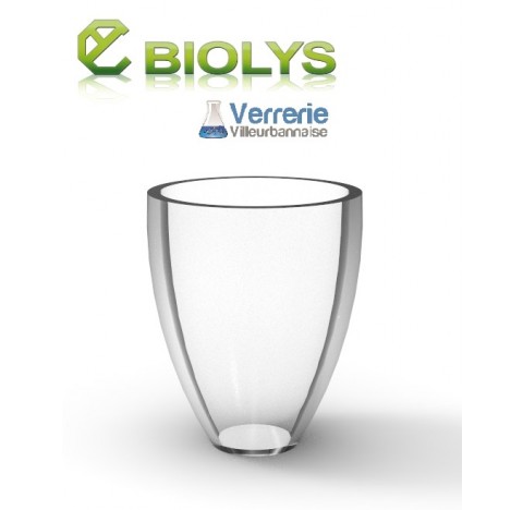 Creuset quartz forme haute sans bec capacite 50ml Diam sup :45 mm Haut :56 mm Norme DIN haute temper