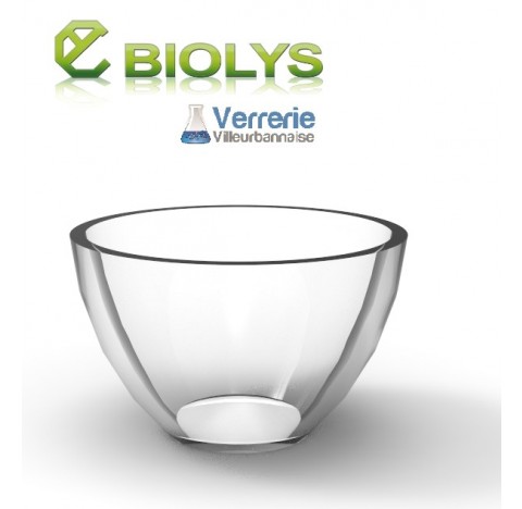 Creuset quartz forme basse sans bec capacite 50ml Diam sup :60 mm Haut :38 mm Norme DIN haute temper