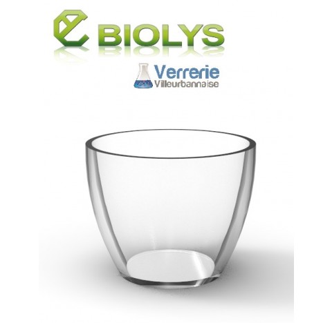 Creuset quartz forme moyenne sans bec capacite 15ml Diam sup :35 mm Haut :28 mm Norme DIN haute temp