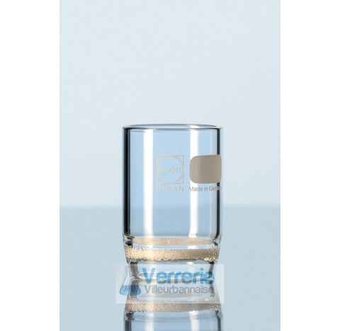 Creuset filtrant, 50 ml, POR. 4  . Duran Schott diametre exterieur 46 mm