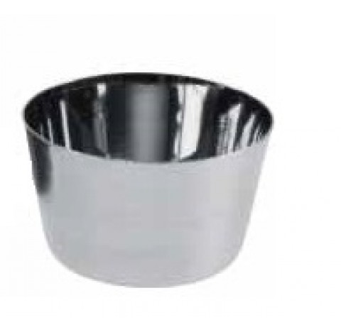 Creuset avec 3 tenons en platine /or 95/5 FKS , diametre interne superieur 44 mm diametre inferieur 