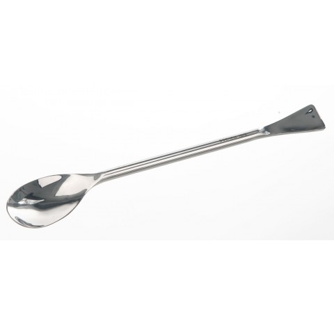 Cuillere POLY inox long 210mm longxlarg spatules 35x20mm cuillere 65x28mm diam de tige 8mm ,