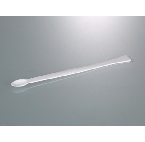 100 cuilleres avec spatule a usage unique , cuillere 0,5 ml et lame de spatule 17 mm, en polystyrene