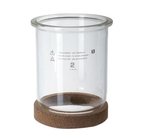 Cuve en verre de reacteur LR 2.1 IKA Paroi simple, pour LR-2.ST.