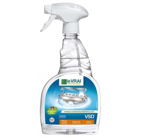 Pistolet vaporisateur 750 ml de désinfectant pour surface lisses, séchage rapide et désinfection.<br