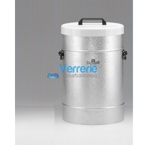 Vase DEWAR gros volume Type CAL 35 sachet de toile inclus Capacite max. 40 Litres Diam int. 280 mm H