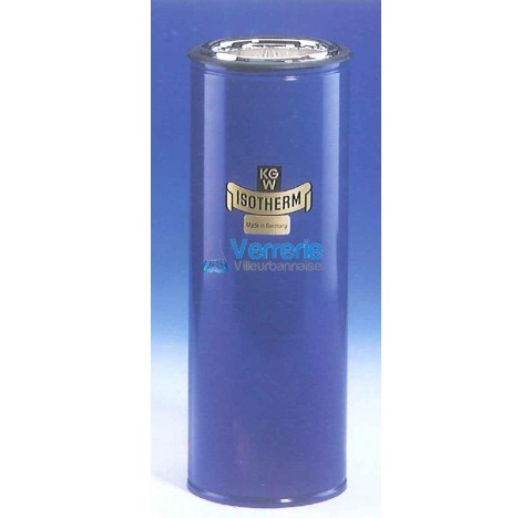 Vase DEWAR avec bride plane Type: F-S 21 Capacite max. 4000 ml Ht totale 375 mm Diam ext. 175 mm Art
