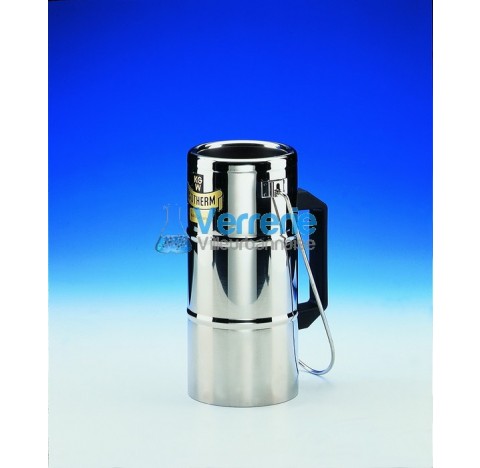 Vase DEWAR avec poignee et etrier Type GSS 1000 Capacite max. : 1000 ml Diam int. : 85 mm Ht Totale 