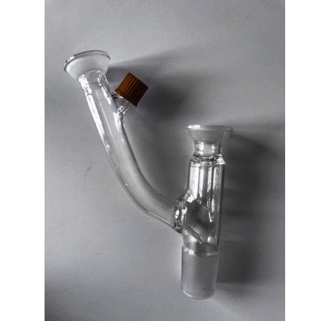 distributeur rodage male 29-32, 2 rodages femelle 29-15 tube interne en verre borosilicate