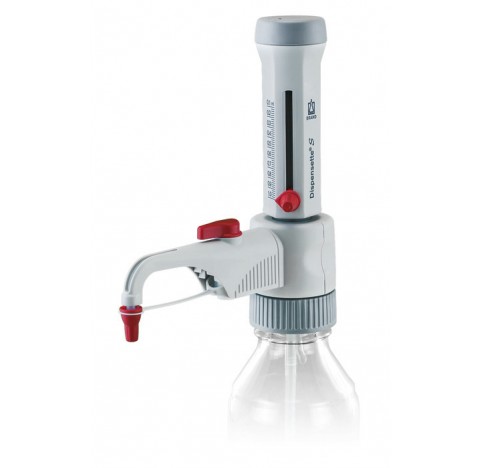 Dispensette S 0,1-1 ml avec soupape.<br>Distributeur adaptable sur flacon Dispensette S, analogique,