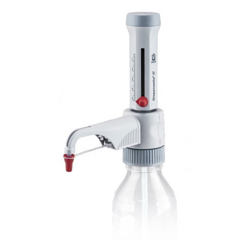 Dispensette S 0,5-5 ml.<br>Distributeur adaptable sur flacon Dispensette S, analogique, Gamme de vol