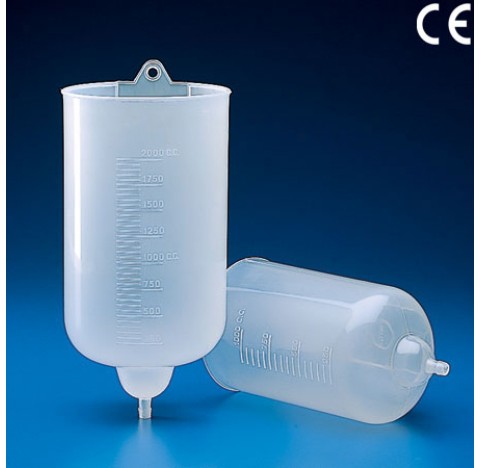 Clystere 1 litre diam ext de sortie 9,9 mm en polypropylene plastique Kartell
