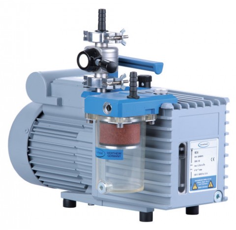 Ensemble pompe a palettes RZ 6 avec separateur de brouillard d'huile et vanne de papillon, 230 V/50-