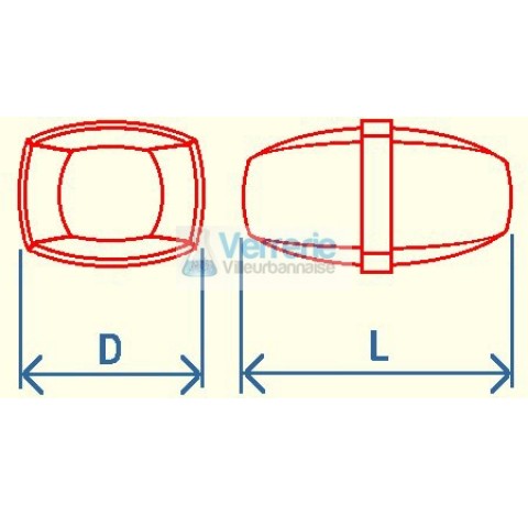 barreaux aimantes diametre 28mm longueur 70mm en PTFE forme elliptique turbo