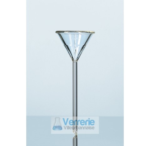 Entonnoir d'analyse, pour filtration rapide,diametre 110 mm hauteur 180 mm hauteur totale 265 mm dia