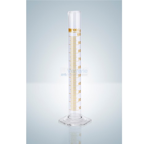 Eprouvette graduee 10 ml classe B en verre graduation ambre DIN EN ISO 4788 vendu par 2 subdivision 