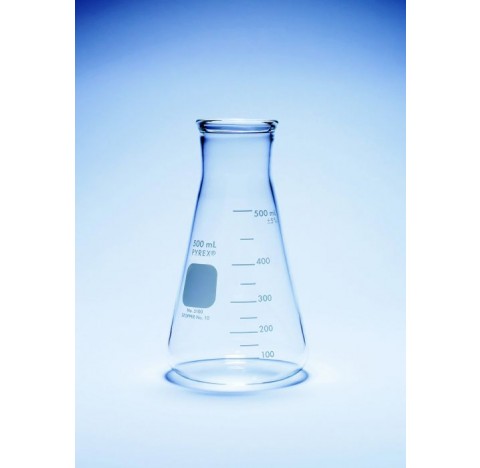 Fiole conique graduee col large usage intensif 1000ml