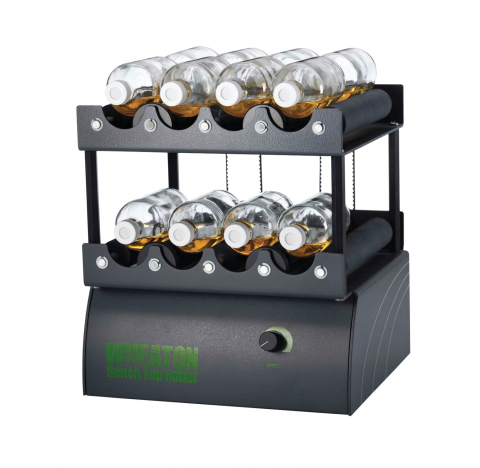 Agitateur a rouleaux Benchtop Mini 230 V avec cordon Europe. Mini bouteille, dessus de paillasse, sy