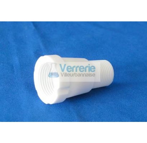 raccord filete pas de vis: 11/2 femelle et 1 male en PTFE