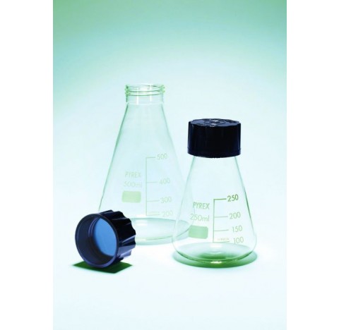 Fiole conique graduee bouche SVL100ml