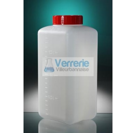 Flacon carre 2L Polyethylene haute densi F2000-02