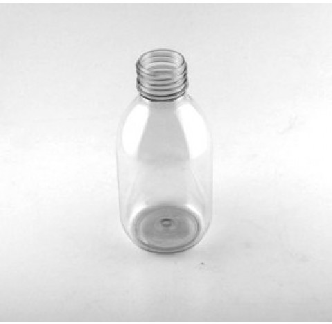 Flacon 150 ml en PET clair bague PP28