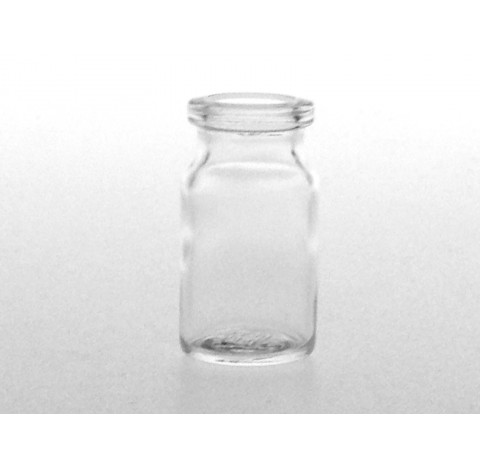 Flacon antibiotique 7 ml verre T3 sodocalcique type 3 bague WI20